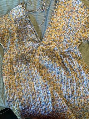 Floral Silk Mini Dress